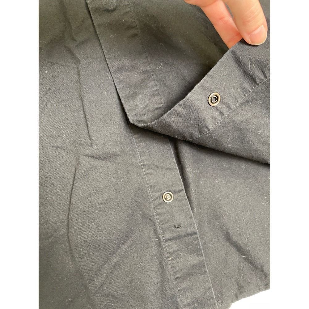 Harley-Davidson Mens Black Short Sleeve Button Up Shirt Graphic Logo Patches L - Picture 4 of 9